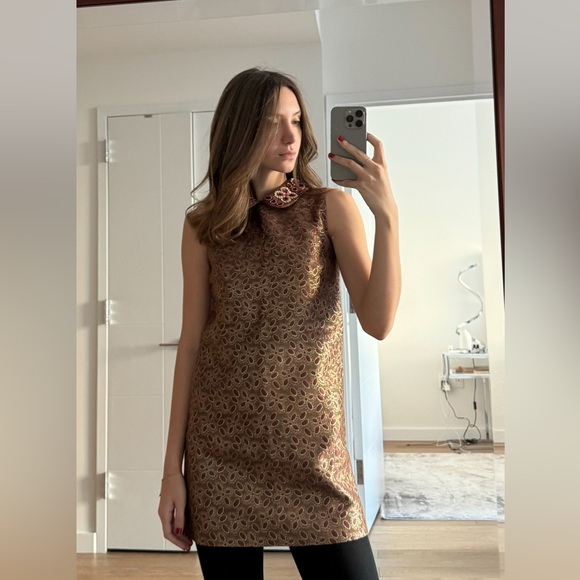 RED Valentino Dresses & Skirts - Red Valentino Sequin-Embellished Silk Mini Dress